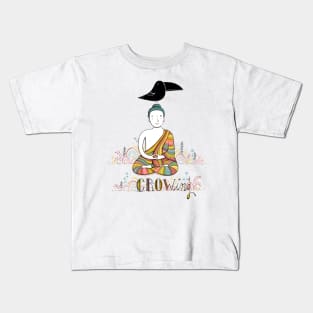 Buddha and Crow Kids T-Shirt